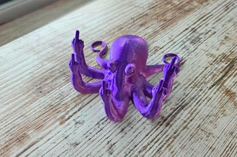 Fucktopus Middle Finger Octopus