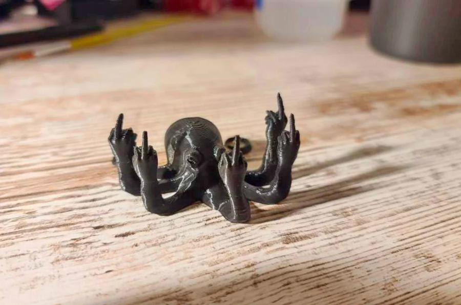 Fucktopus Middle Finger Octopus