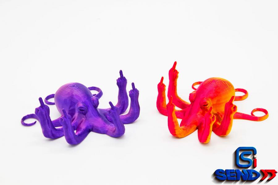 Fucktopus Middle Finger Octopus