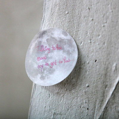 Full Moon Shaped Sticky Notes