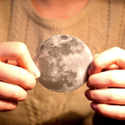 Full Moon Shaped Sticky Notes