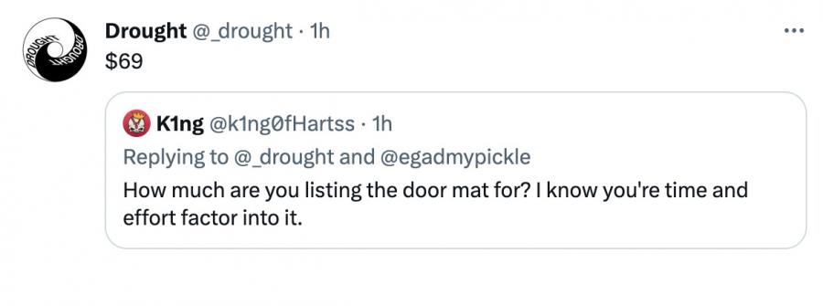 Funny Mature Rating Welcome Doormat - Strong Language - Use of Alcohol - Partial Nudity - Mature Humor
