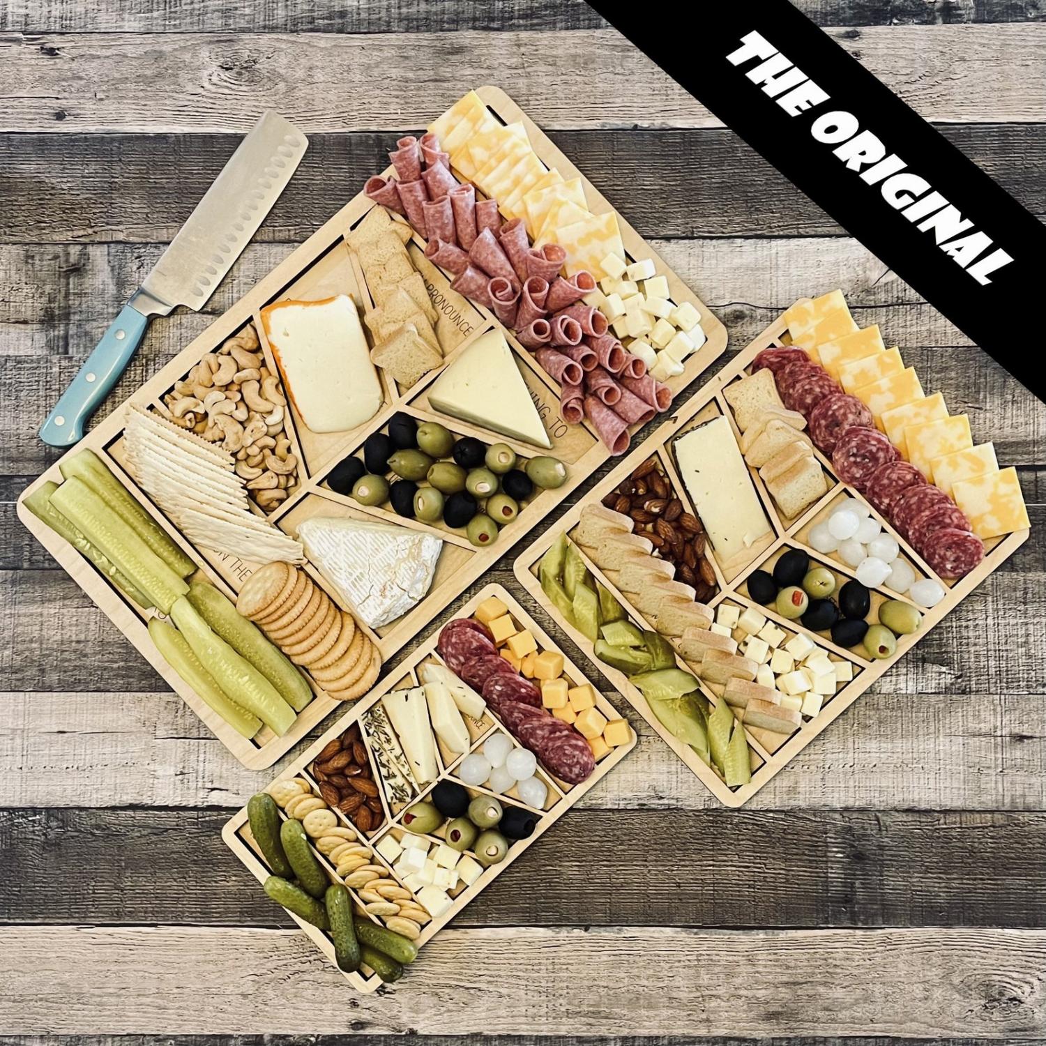 Funny Phrases Wooden Snack Tray Cheese Board