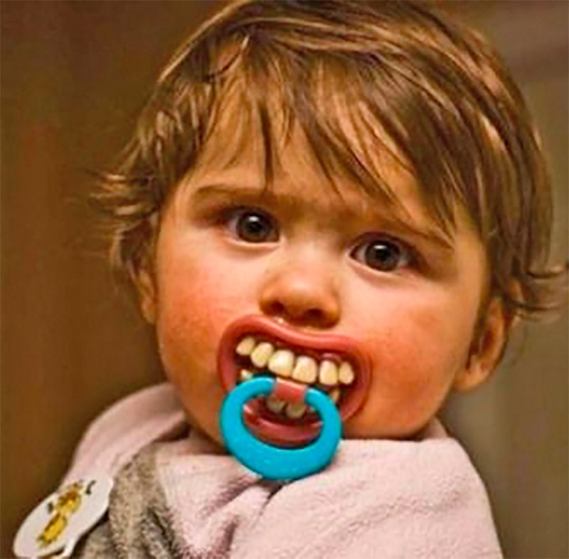 Funny Teeth Baby Pacifiers