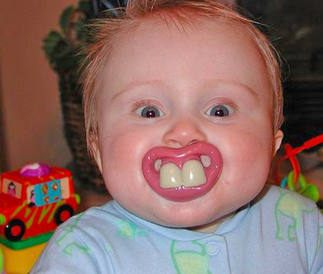 Funny Teeth Baby Pacifiers