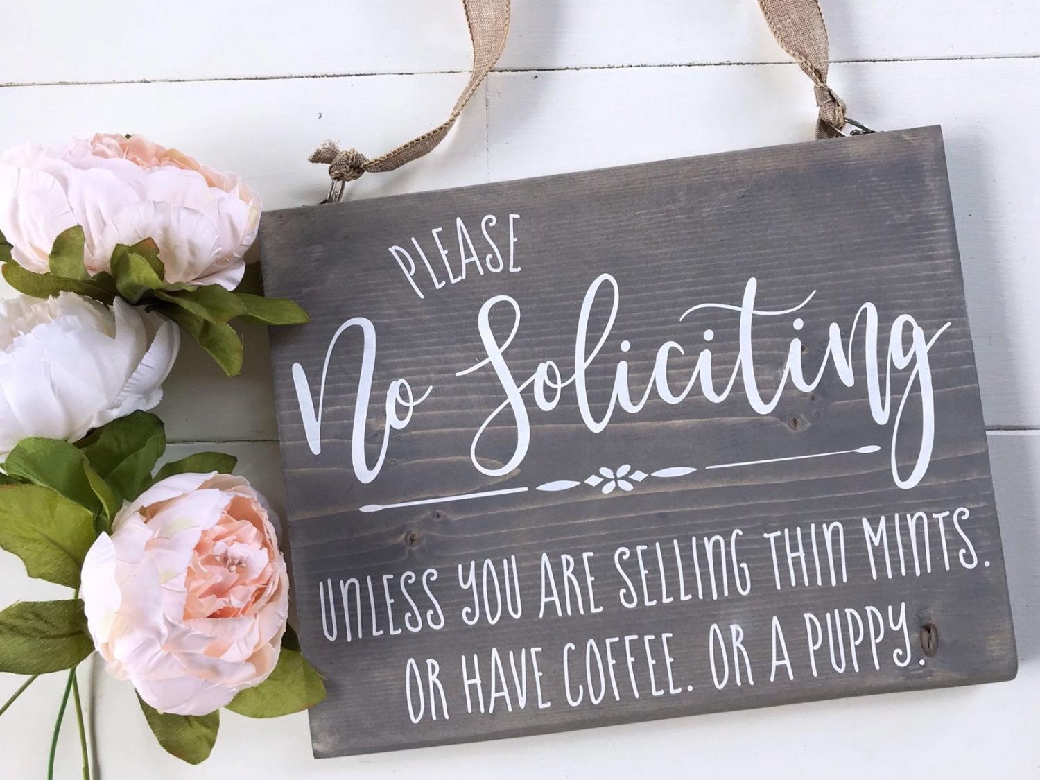 Best Funny No Soliciting Signs