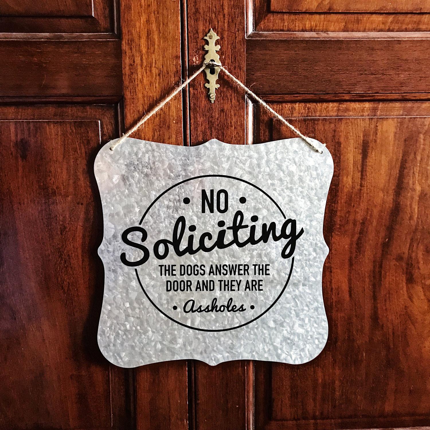 Best Funny No Soliciting Signs
