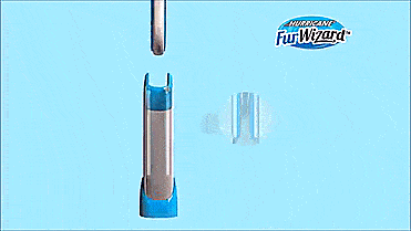 Hurricane Fur Wizard Pet Hair Cleaner With Self-Cleaning Base - Magical lint roller auto cleaning base