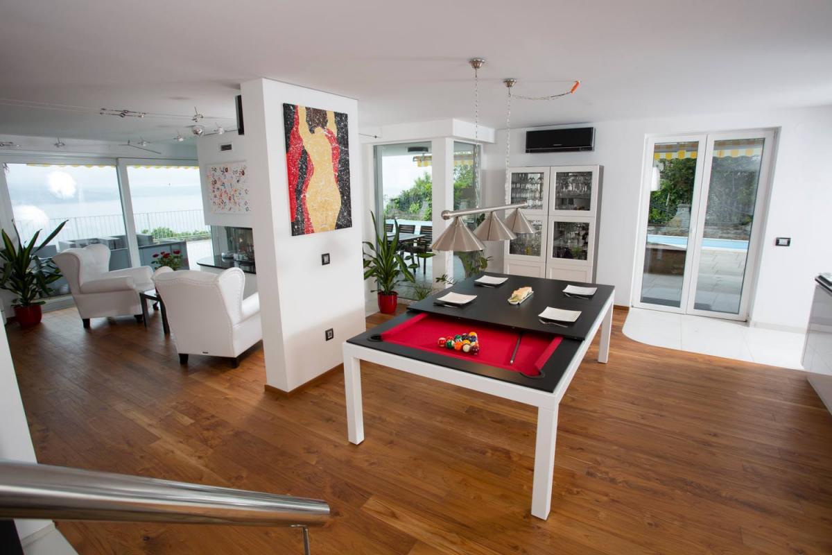 Fusion Pool Table - Multi-function dining table pool table - Incredible design unique billiard table