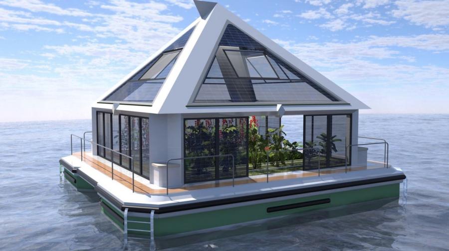 Maya Eco-Friendly Futuristic Floating City Concept