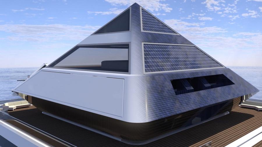 Maya Eco-Friendly Futuristic Floating City Concept