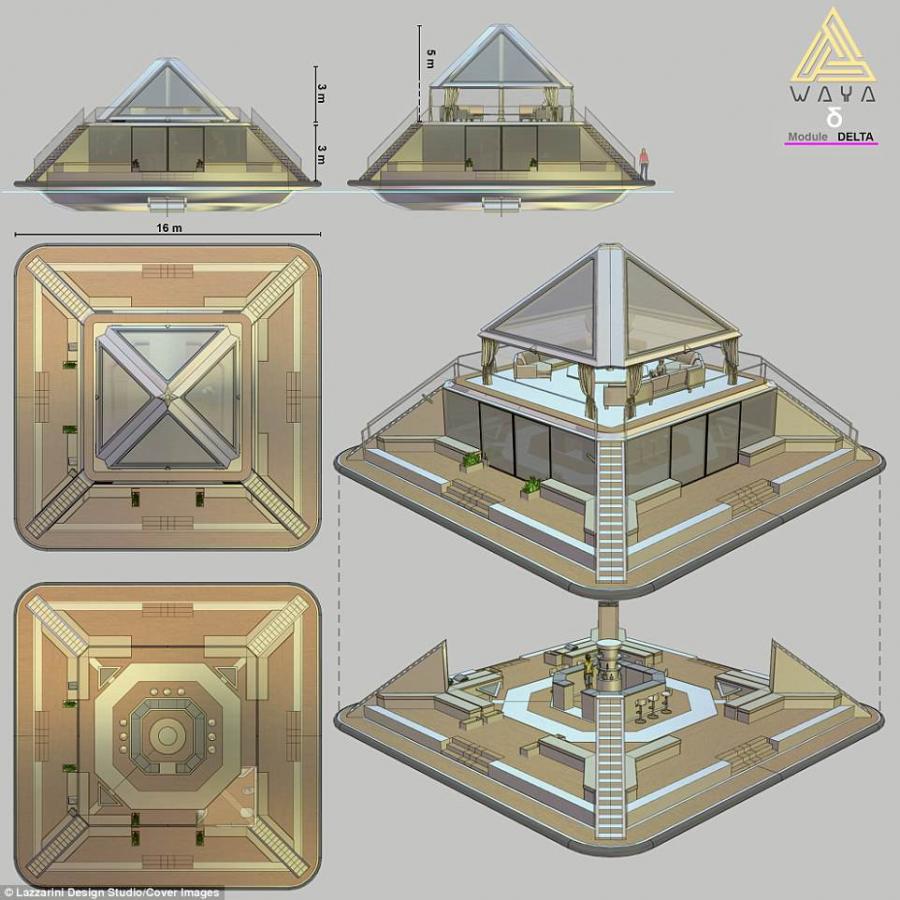 Maya Eco-Friendly Futuristic Floating City Concept