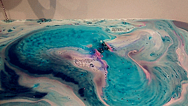 Intergalactic Galaxy Bath Bomb - Makes Universe In Bathtub - GIF
