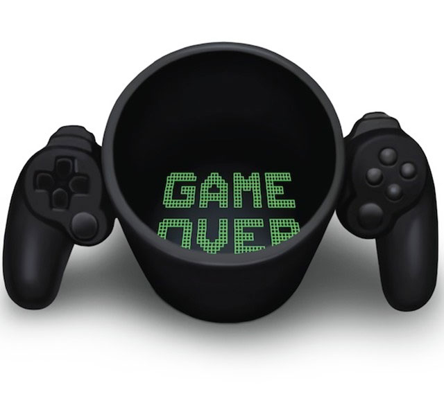 Game Over Mug - Game Controller Coffee Mug - Playstation remote mug