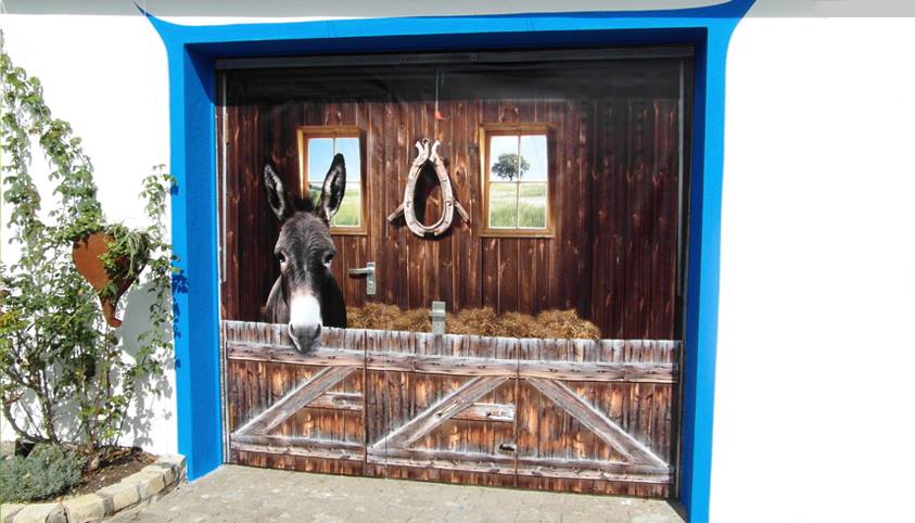 Garage Decals Make It Like There's an Airplane, Horse, or Giant Dump Truck In Your Garage - Style-your-garage illusion decals
