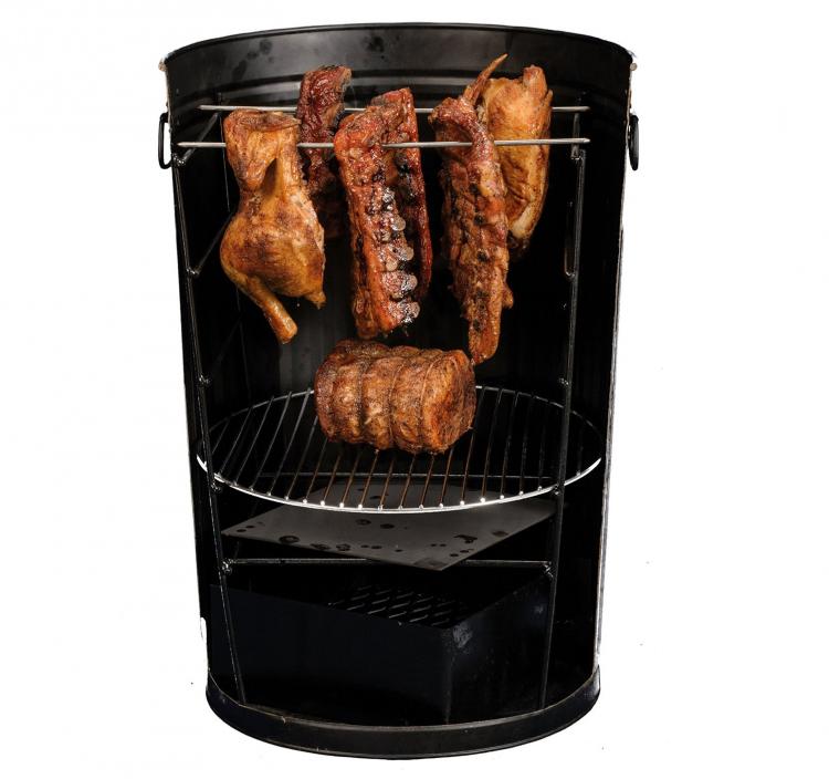 Trashcan BBQ Grill - Garbage Can Grill - Po' Man Charcoal Grill