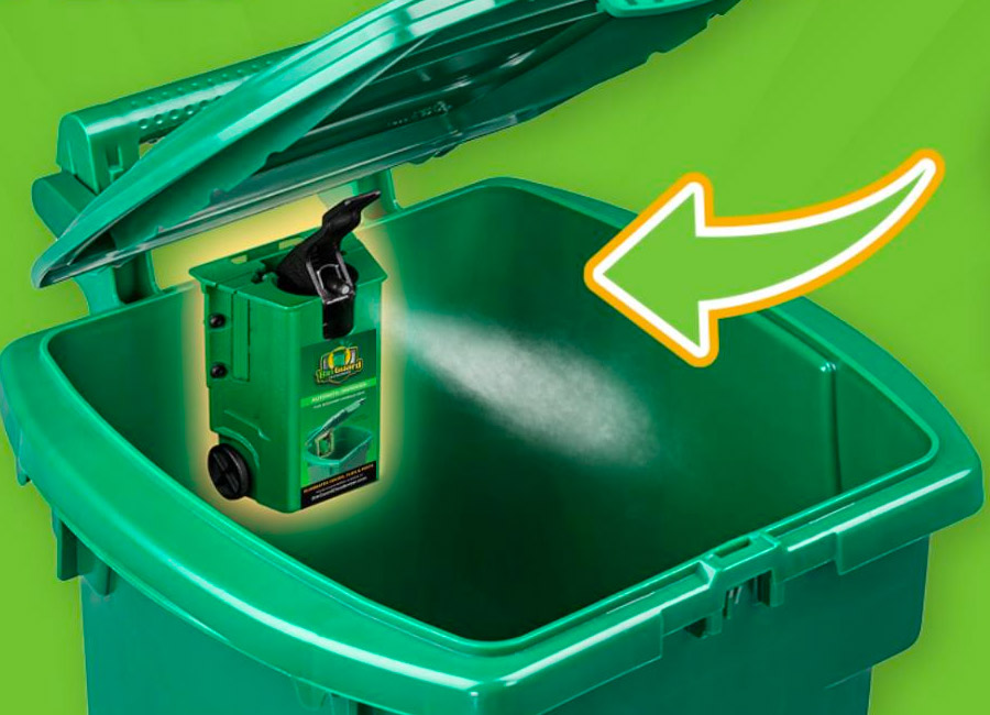 Binguard Automatic Garbage Can Spray Deodorizer and Cleaner