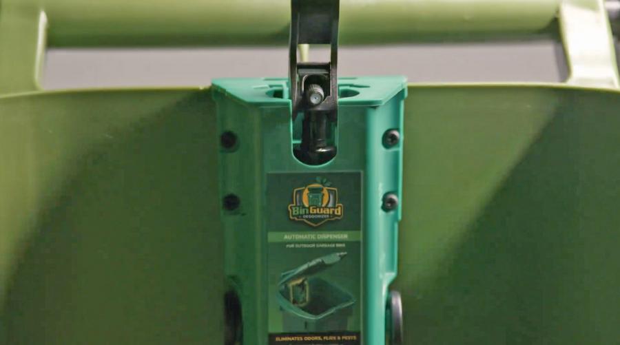 Binguard Automatic Garbage Can Spray Deodorizer and Cleaner