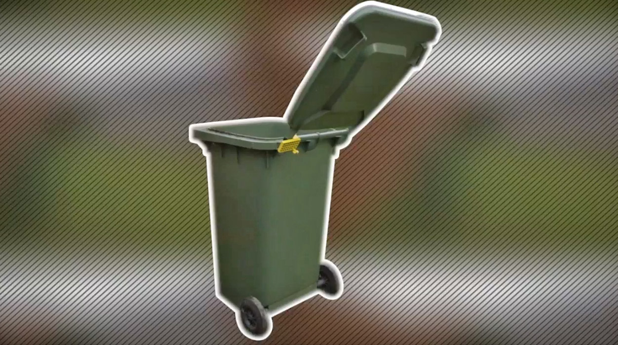 Garbage Can Lid Assist Stops The Trash Lid From Slamming Backwards