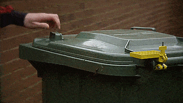 Garbage Can Lid Assist Stops The Trash Lid From Slamming Backwards