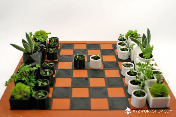 Garden Chess Set - Micro Planter Chess Pieces