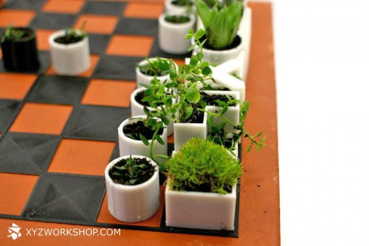 Garden Chess Set - Micro Planter Chess Pieces