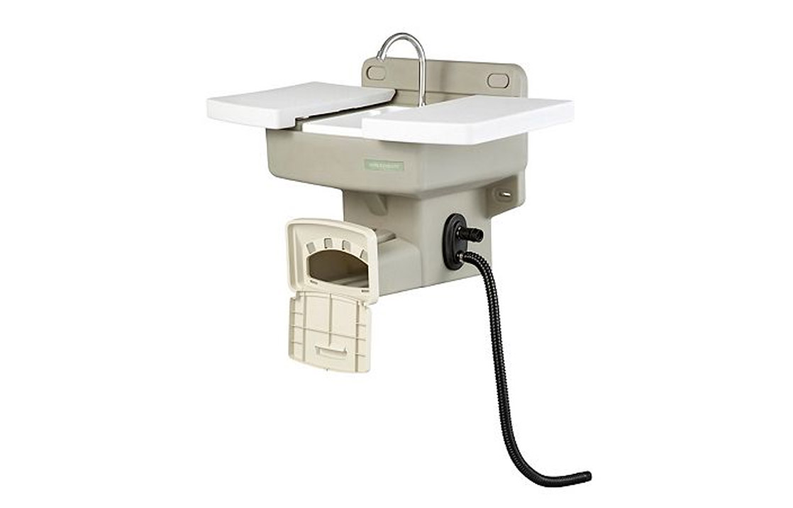 Wall mounted Garden Hose Sink -  Instant Outdoor Sink With No Extra Plumbing Required