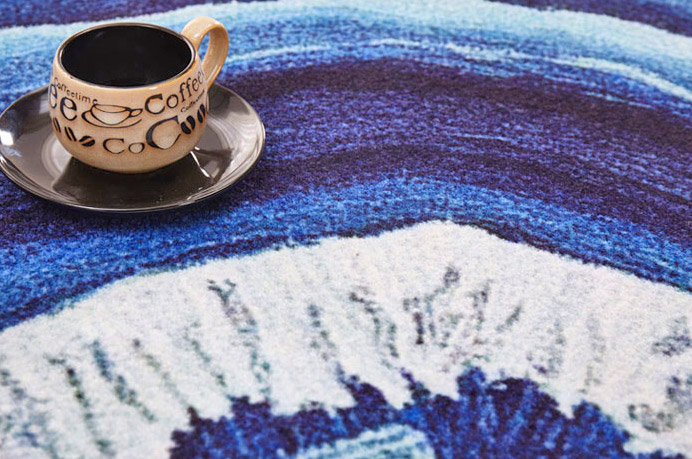 Geode Rock Floor Rug - Fantasy Crystal Geode rug