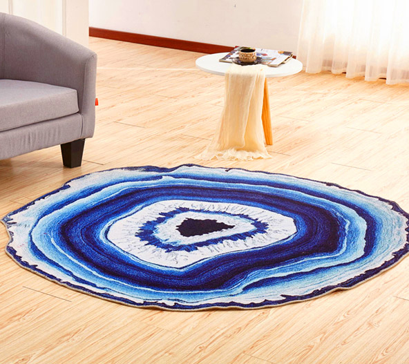 Geode Rock Floor Rug - Fantasy Crystal Geode rug