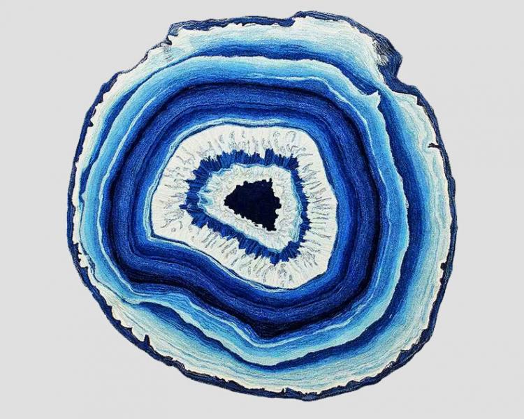 Geode Rock Floor Rug - Fantasy Crystal Geode rug