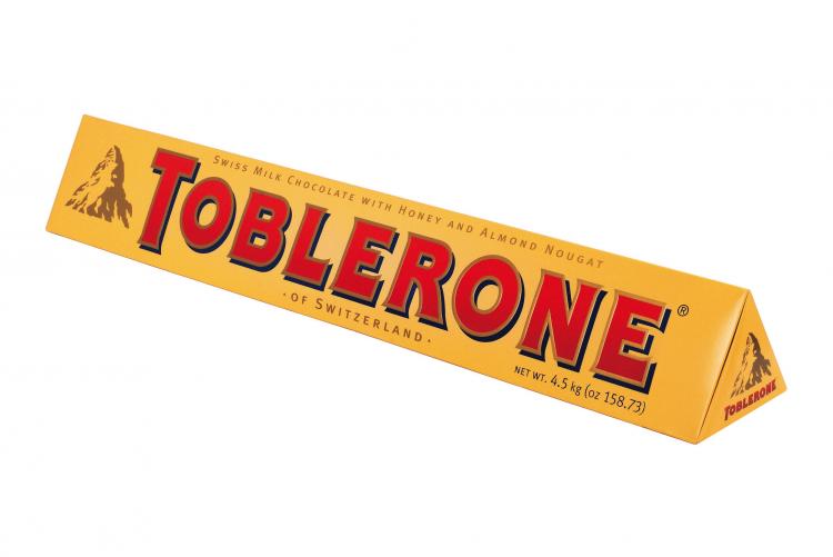 Giant Toblerone Bar - 10 Lb Candy Bar - 3 Feet Long Toblerone Bar
