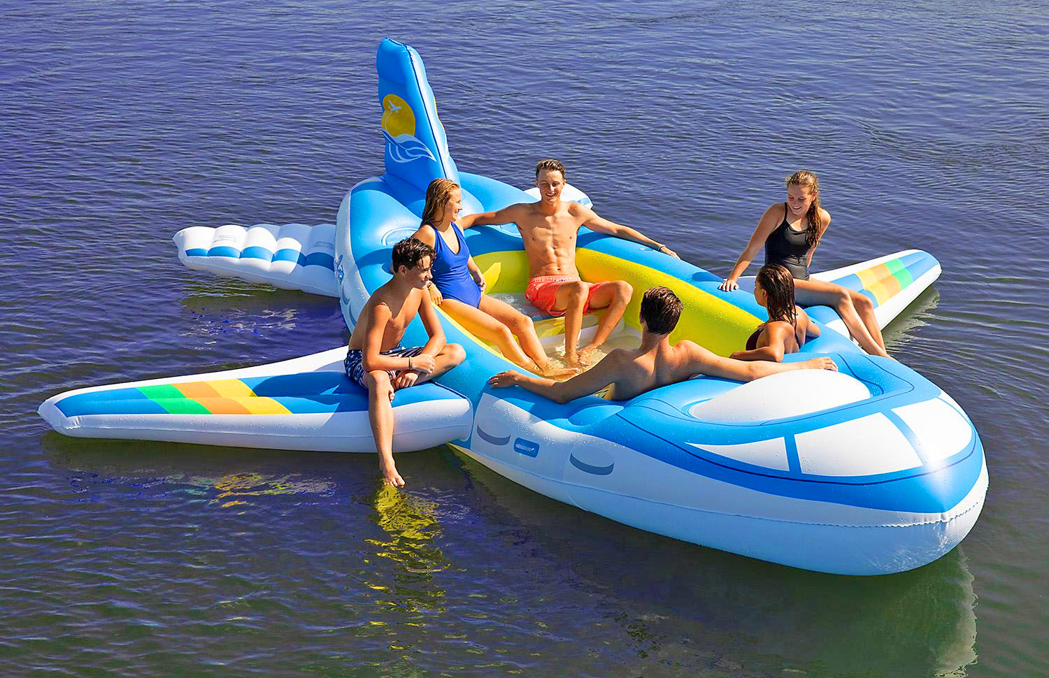Giant 18-Foot Airplane Lake Float - Inflatable Private jet lake float