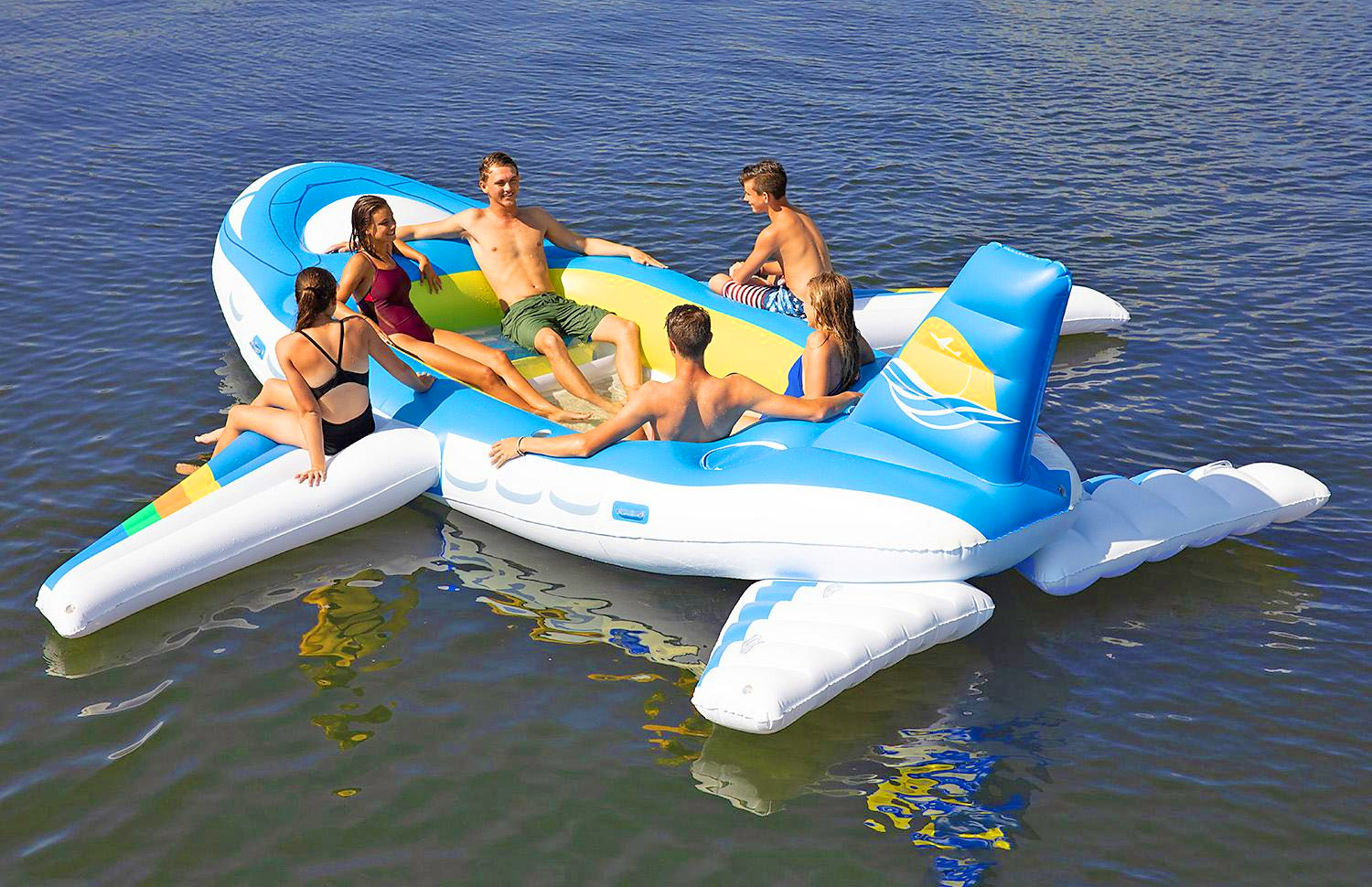 Giant 18-Foot Airplane Lake Float - Inflatable Private jet lake float