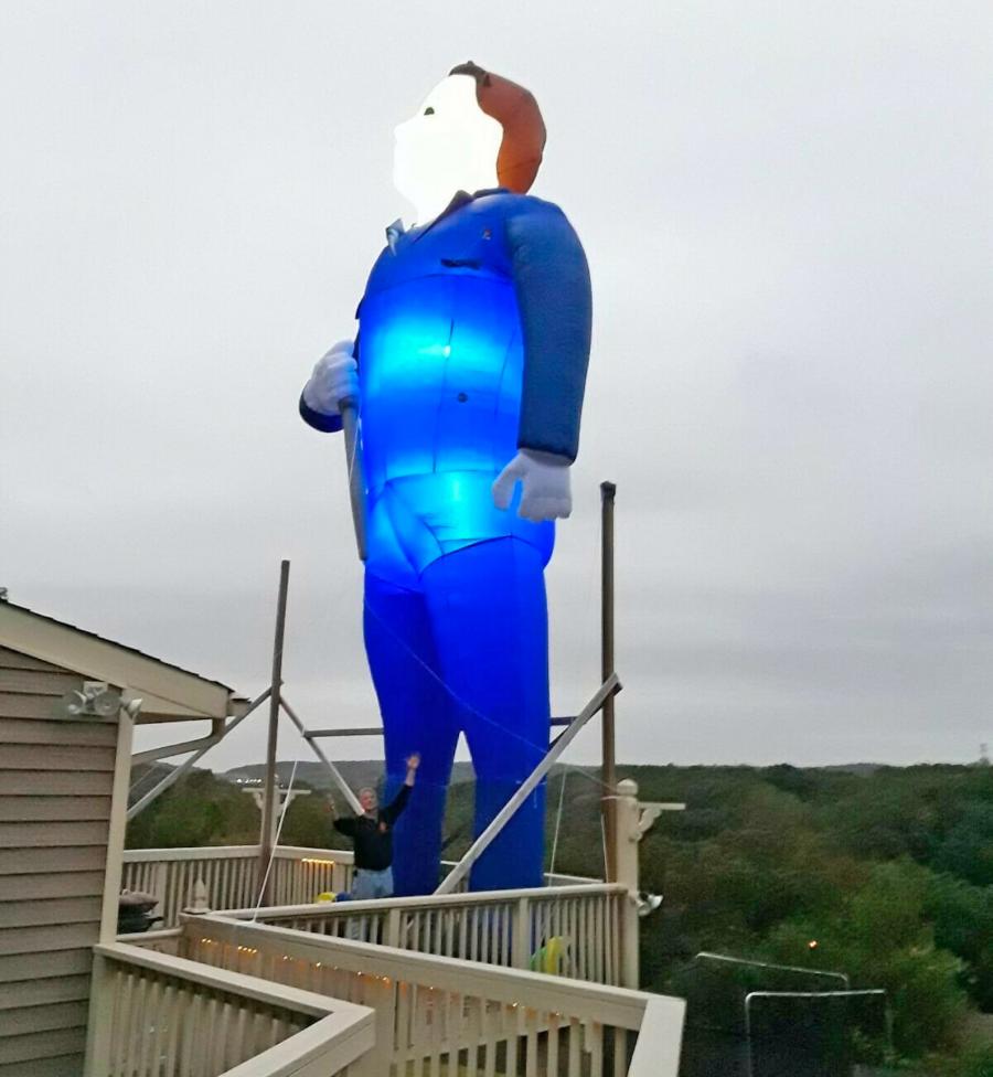Giant 35 Foot Inflatable Michael Myers Halloween Yard Decoration