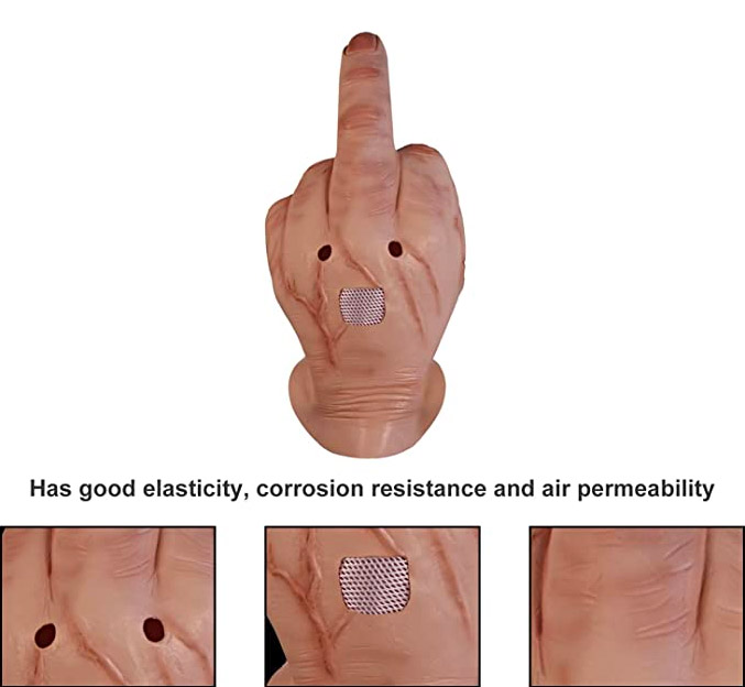 Giant Middle Finger Halloween Mask