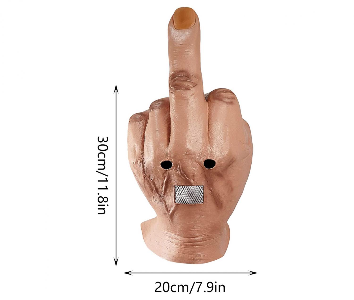 Giant Middle Finger Halloween Mask