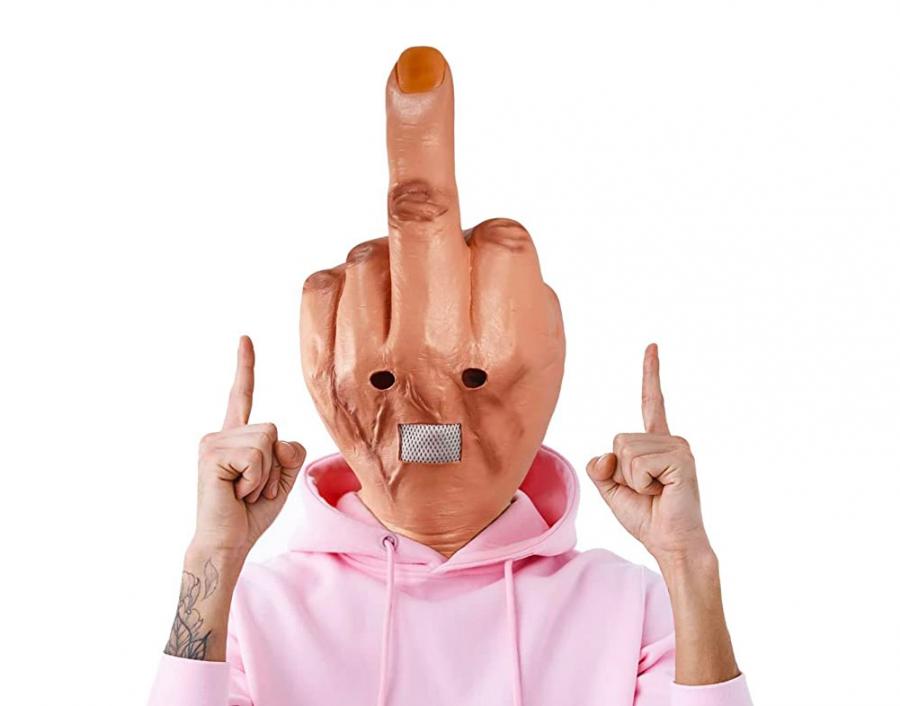 Giant Middle Finger Halloween Mask