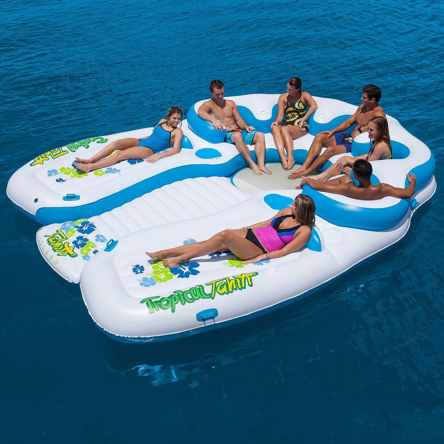 Giant 7-Person Tropical Island Lake Float