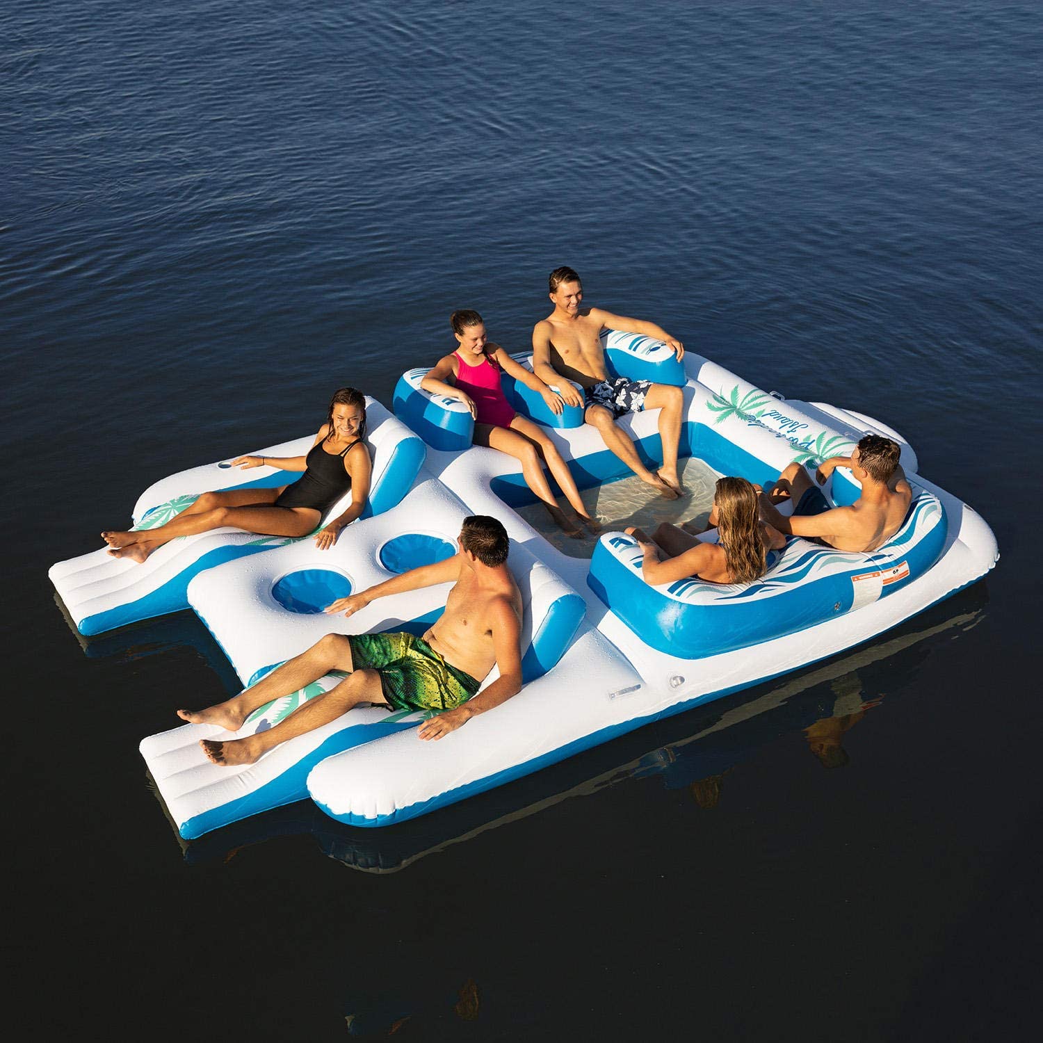 Giant 7-Person Tropical Island Lake Float