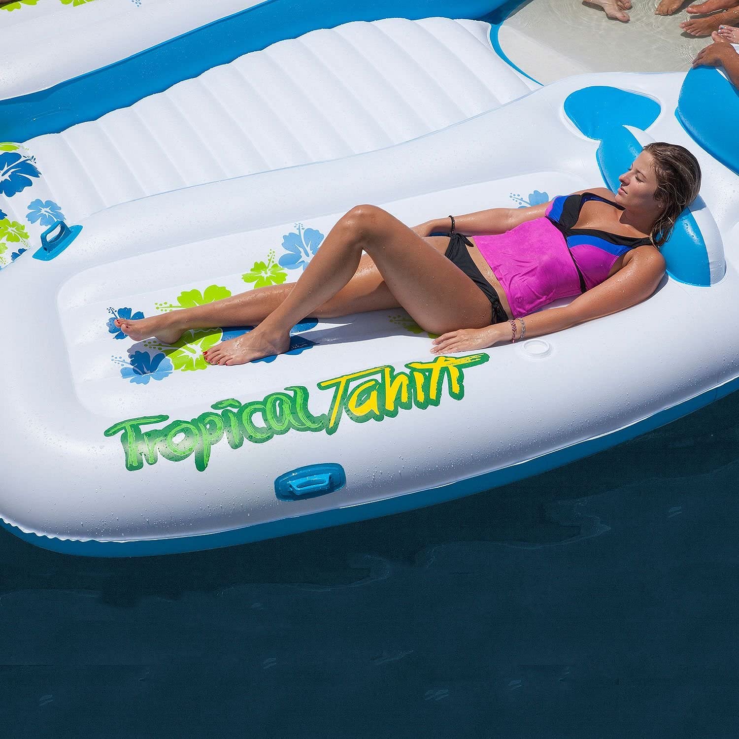 Giant 7-Person Tropical Island Lake Float