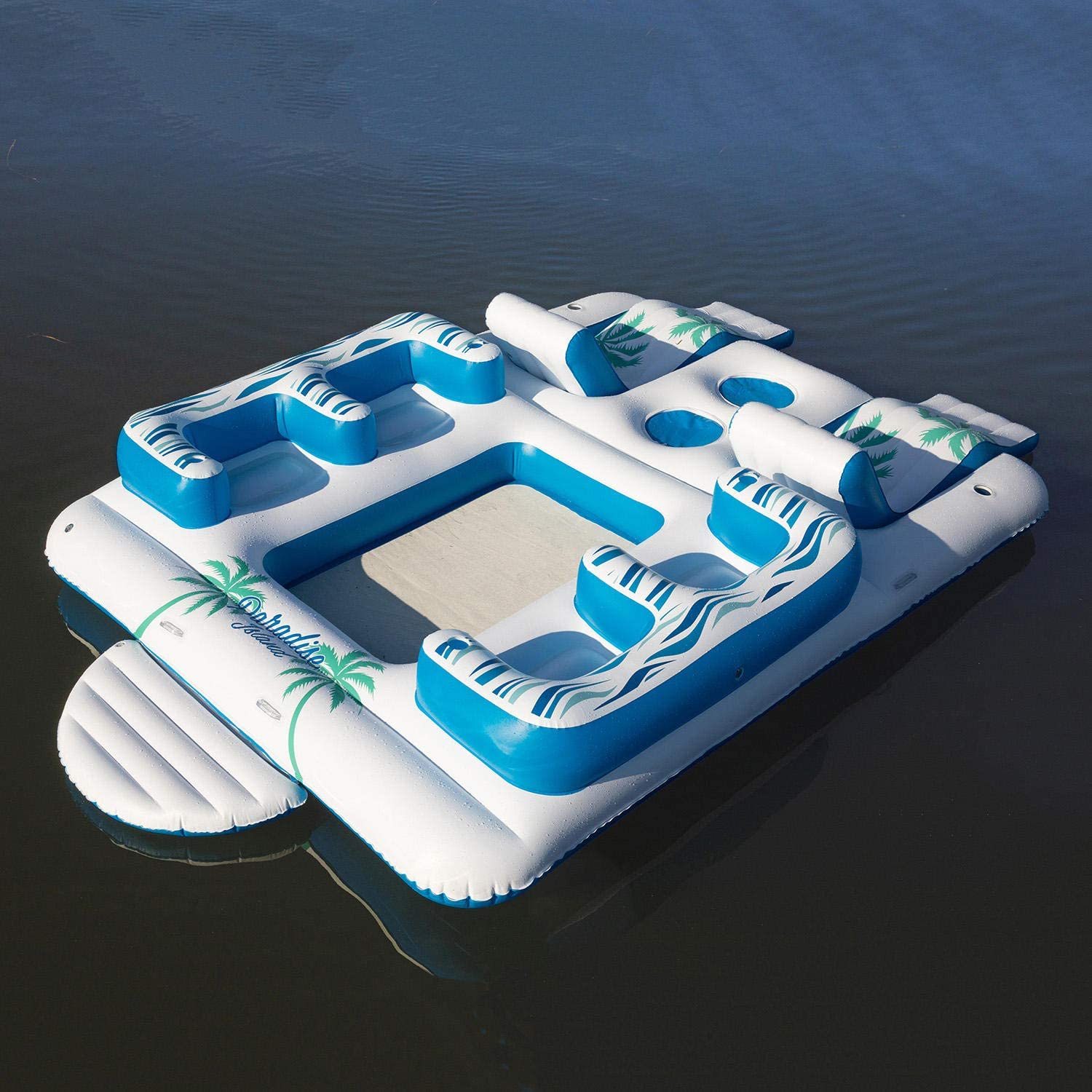 Giant 7-Person Tropical Island Lake Float