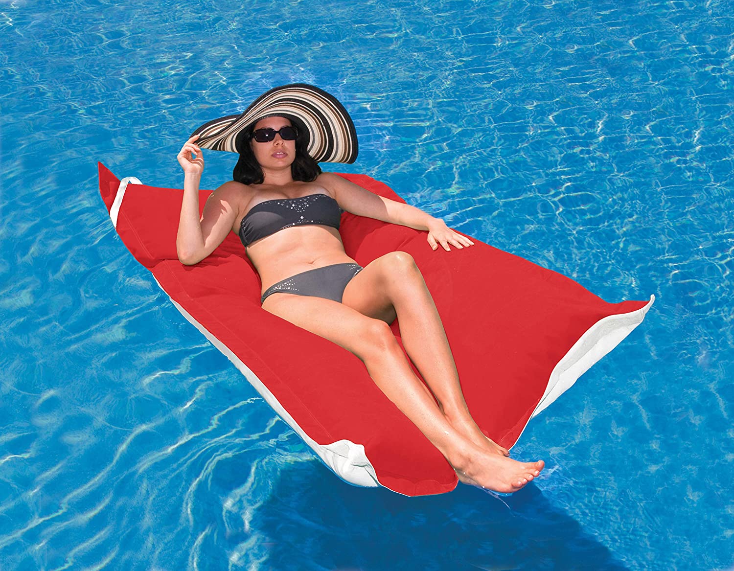 King Kai giant floating bean bag bed pool float
