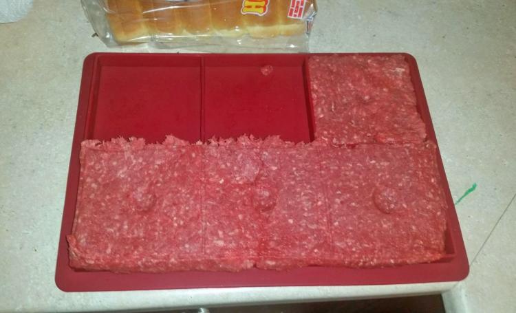 6 Burger Press - Silicone 6 Thick Square Burger Press