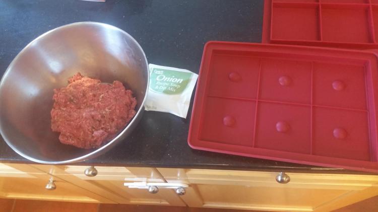 6 Burger Press - Silicone 6 Thick Square Burger Press