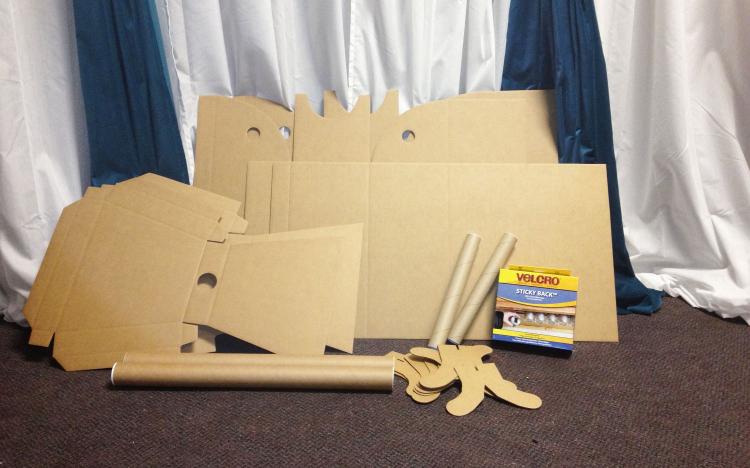 Giant Cardboard Robot Arms