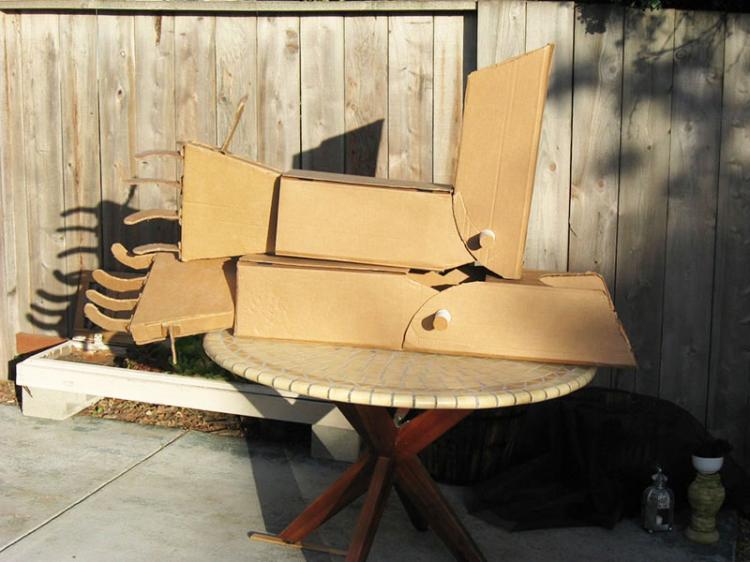Giant Cardboard Robot Arms