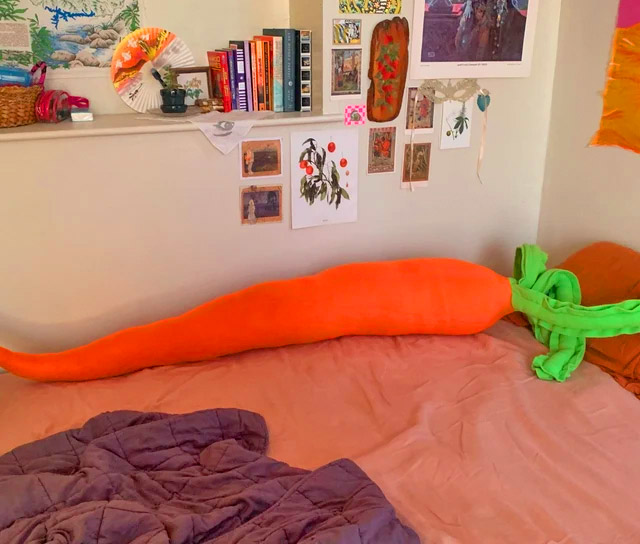 Giant Carrot Body Pillow