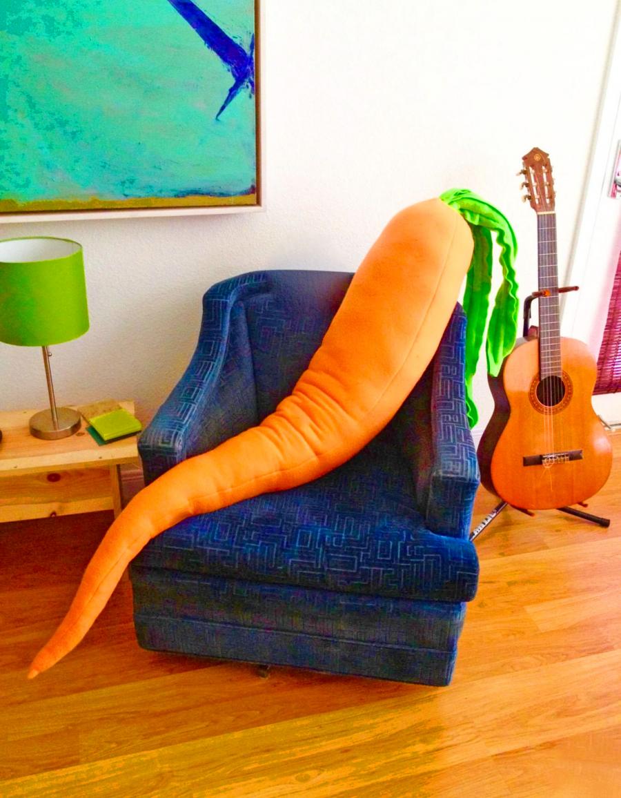 Giant Carrot Body Pillow