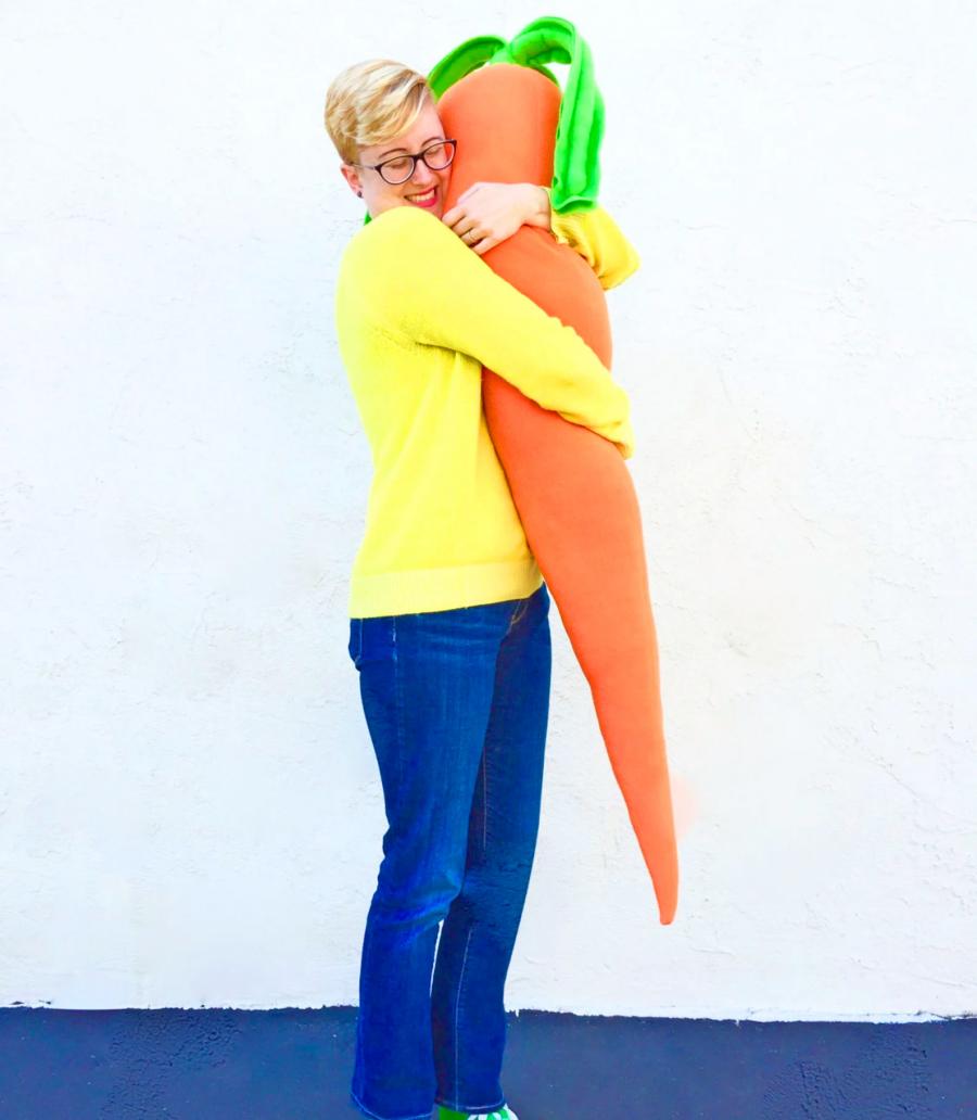 Giant Carrot Body Pillow