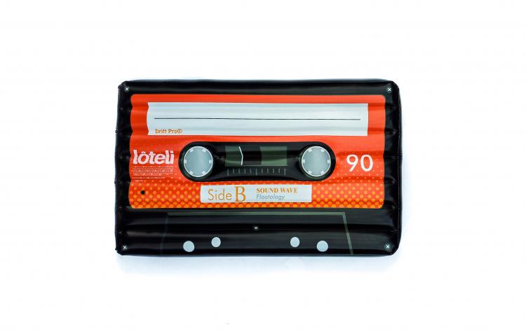 Giant Cassette Tape Pool Float - Retro Mix-Tape Inflatable Pool Float